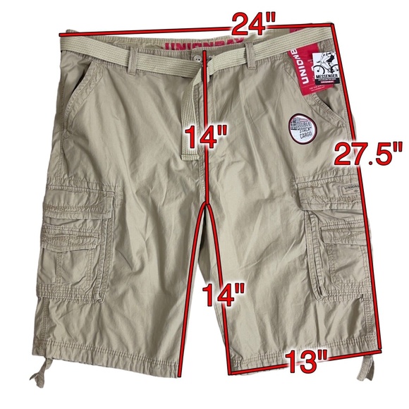 UNIONBAY Messenger Double-Stack Cargo Shorts Men's Big & Tall 48 x 14 New - Picture 2 of 7